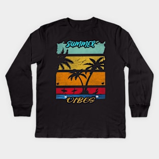 summer vibes T-shirt Kids Long Sleeve T-Shirt